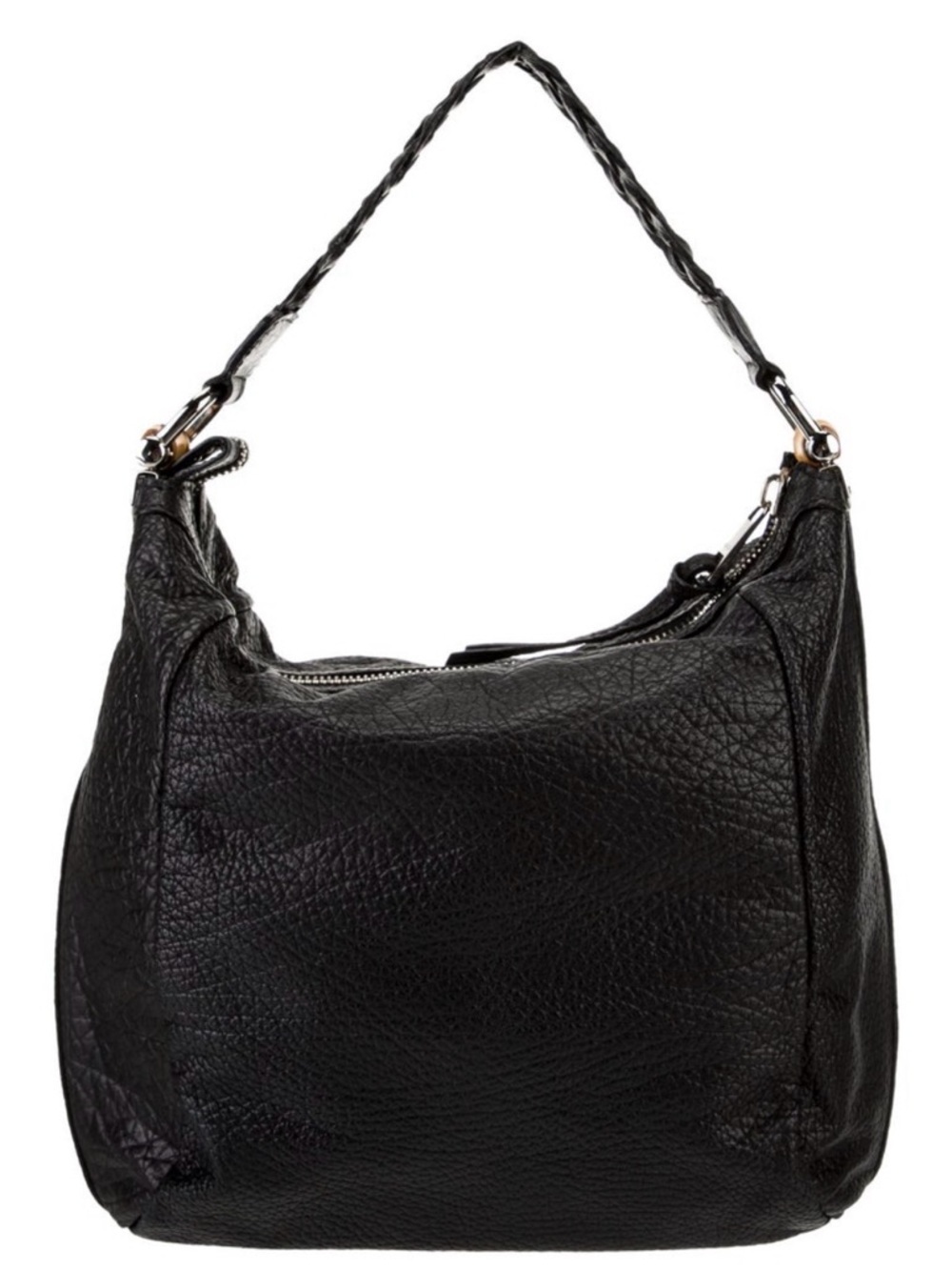 👜 Gucci Bamboo Bar Hobo Bag Black Leather Authentic - Picture 4 of 16